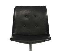 Billede af Bent Hansen Primum Stol Fast Base SH: 45 cm - Zenzo 2 207 Læder/Rustfrit Stål