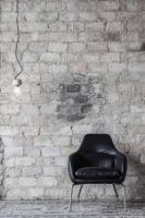 Billede af Bent Hansen Primum Asento Loungestol SH: 41 cm - Zenzo 2 207 Læder/Sort Stål