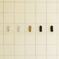 Billede af Normann Copenhagen Curve Mini Knager 2 stk H: 5,8 cm - Mat Sort 