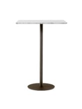 Billede af &Tradition In Between SK21 Bar Table 60x70 cm - Bianco Carrara Marble/Bronzed Base