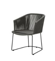 Billede af Cane-line Outdoor Moments Stol SH: 42 cm - Dark Grey 