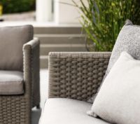 Billede af Cane-line Outdoor Diamond Loungestol inkl. Natté Hyndesæt SH: 40 cm - Soft Rope/Taupe