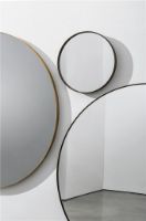 Billede af SOVET Visual Round Spejl  Ø: 150 cm - Burnished Brass/Extralight Mirror