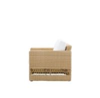 Billede af Sika-Design Georgia Garden Carrie Lounge Chair SH: 44 cm - ALU Natur/CY101 White 