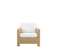 Billede af Sika-Design Georgia Garden Carrie Lounge Chair SH: 44 cm - ALU Natur/CY101 White 