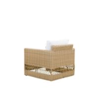 Billede af Sika-Design Georgia Garden Carrie Lounge Chair SH: 44 cm - ALU Natur/CY101 White 