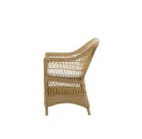 Billede af Sika-Design Georgia Garden Charlot Havestol SH: 46 cm - ALU Natur/CY101 White 