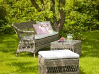 Billede af Sika-Design Georgia Garden Charlot 3 Pers. Sofa B: 173 cm - ALI Natur/CY101 White