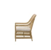 Billede af Sika-Design Georgia Garden Dawn Lounge Chair SH: 44 cm - ALU Natur/ CY101 White 
