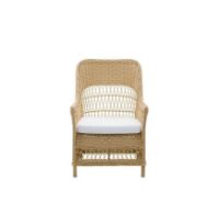 Billede af Sika-Design Georgia Garden Dawn Lounge Chair SH: 44 cm - ALU Natur/ CY101 White 