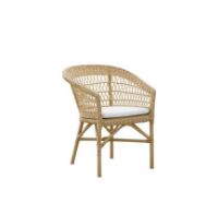 Billede af Sika-Design Georgia Garden Emma Chair SH: 45 cm - ALU Natur/CY101 White