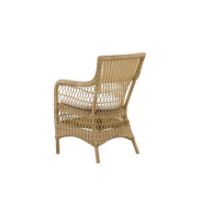 Billede af Sika-Design Georgia Garden Marie Stol med Armlæn SH: 46 cm - ALU Natur/CY101 White