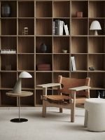 Billede af Fredericia Furniture 2226 Den Spanske Stol af Børge Mogensen SH: 33 cm - Naturfarvet Læder/Lys Olieret Eg