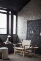 Billede af Fredericia Furniture 2031 The Canvas Chair af Børge Mogensen SH: 41,5 cm - Natur Canvas/Sæbebehandlet Eg