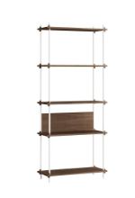Billede af Moebe Shelving System 200x85 cm - Smoked Oak/White