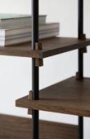 Billede af Moebe Shelving System Double 200x162 cm - Smoked Oak/Black