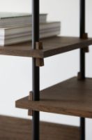 Billede af Moebe Shelving System Medium/Double 115x162 cm - Smoked Oak/Black


