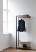 Billede af Moebe Shelving System Open Wardrobe 200x85 cm - Smoked Oak/White 