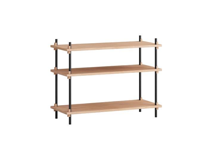 Billede af Moebe Shelving System S.65.1.A 65x85 cm - Oak/Black