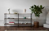 Billede af Moebe Shelving System S.65.2.B 65x162 cm - Smoked Oak/Black