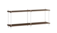 Billede af Moebe Shelving System S.65.2.B 65x162 cm - Smoked Oak/White