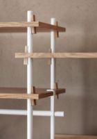 Billede af Moebe Shelving System S.65.2.B 65x162 cm - Oak/White