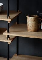 Billede af Moebe Shelving System S.85.1.B 85x85 cm - Oak/Black