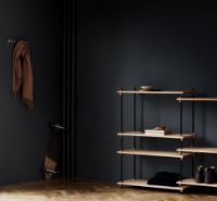 Billede af Moebe Shelving System S.85.1.B 85x85 cm - Oak/Black