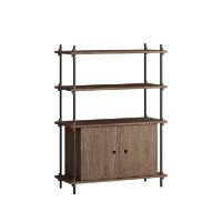 Billede af Moebe Shelving System S.115.1.B 115x85 cm - Smoked Oak/Black