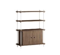 Billede af Moebe Shelving System S.115.1.B 115x85 cm - Smoked Oak/White
