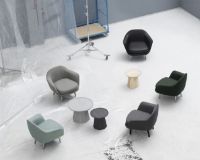 Billede af Normann Copenhagen Pine Bord Lille H: 40,6 x Ø: 45 cm - Mørkegrå