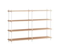 Billede af Moebe Shelving System S.115.2.B 115x162 cm - Oak/White