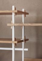 Billede af Moebe Shelving System S.115.2.B 115x162 cm - Oak/White