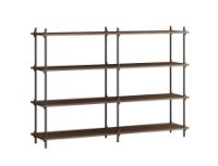 Billede af Moebe Shelving System S.115.2.B 115x162 cm - Smoked Oak/Black