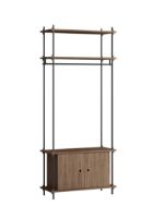 Billede af Moebe Shelving System S.200.1.G 200x85 cm - Smoked Oak/Black