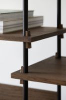 Billede af Moebe Shelving System S.200.1.G 200x85 cm - Smoked Oak/Black