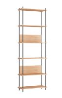 Billede af Moebe Shelving System S.255.1.A 255x85 cm - Oak/Black