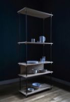 Billede af Moebe Shelving System S.255.1.A 255x85 cm - Oak/Black