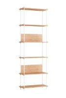 Billede af Moebe Shelving System S.255.1.A 255x85 cm - Oak/White