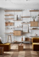Billede af Moebe Shelving System S.255.1.A 255x85 cm - Oak/White