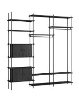 Billede af Moebe Shelving System S.255.3.C 255x239 cm - Black
