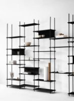 Billede af Moebe Shelving System S.255.3.C 255x239 cm - Black
