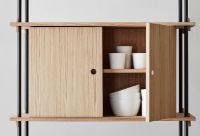 Billede af Moebe Shelving System S.255.3.C 255x239 cm - Oak/Black