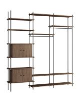 Billede af Moebe Shelving System S.255.3.C 255x239 cm - Smoked Oak/Black
