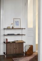 Billede af Moebe Shelving System S.255.3.C 255x239 cm - Smoked Oak/White