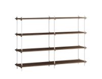 Billede af Moebe Shelving System S.115.2.B 115x162 cm - Smoked Oak/White