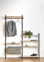 Billede af Moebe Shelving System S.200.1.G 200x85 cm - Oak/Black
