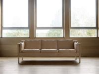 Billede af Fredericia Furniture 2213 Mogensen 3 Pers. Sofa L: 221 cm - Vegeta 90 Læder/Olieret Eg