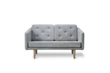 Billede af Fredericia Furniture 2002 No. 1 2 Pers. Sofa L: 143 cm - Hallingdal 130/Olieret Eg