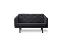 Billede af Fredericia Furniture 2002 No. 1 2 Pers. Sofa L: 143 cm - Hallingdal 180/Sortlakeret Eg